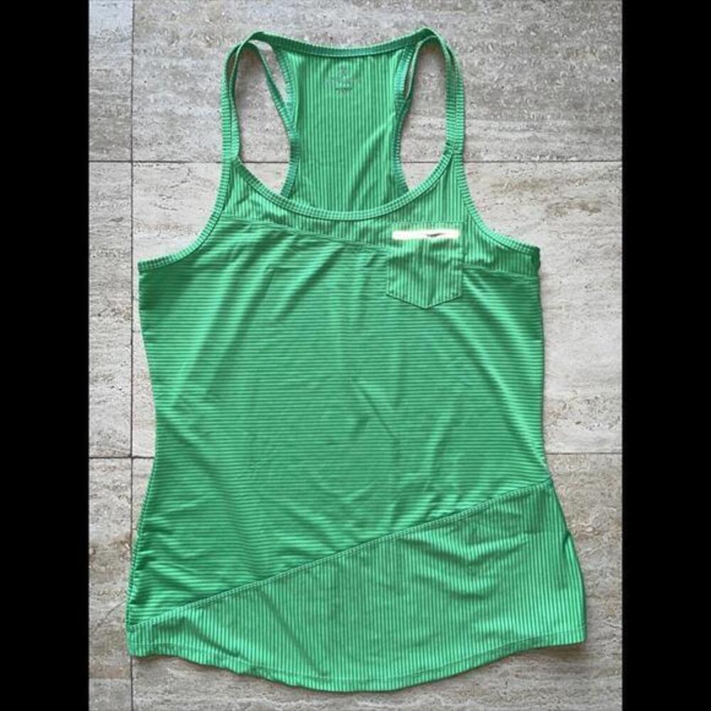 Athleta Women's Green Striped Tank Top Size Small